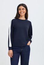 Load image into Gallery viewer, Fransa Fraurora Sweat - Navy