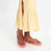 Load image into Gallery viewer, Melissa Airflow Flip Flop Sandals - Pink / Green
