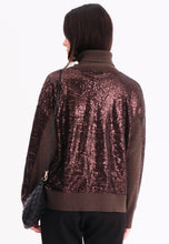 Load image into Gallery viewer, Religion Hailey Roll Neck Top - Brown 75HHY