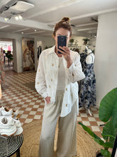 Load image into Gallery viewer, Striped Palazzo Trousers - Stone
