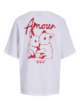 Load image into Gallery viewer, JJXX Jxvalentine Loose Fit Tee - Amour Bunnies - Village Boutique
