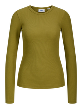 Load image into Gallery viewer, JJXX Jxfreya Ribbed Top - Green Moss