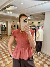 Load image into Gallery viewer, Rosa Ruched Top - Dusty Terracotta
