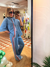Load image into Gallery viewer, Numph Numalaga High Rise Wide Jeans - Light Blue Denim