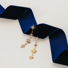 Load image into Gallery viewer, Orelia Statement Crystal Starburst Long Earrings - ORE31574