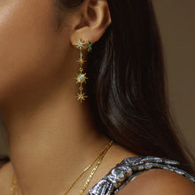 Load image into Gallery viewer, Orelia Statement Crystal Starburst Long Earrings - ORE31574