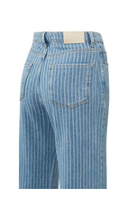 Load image into Gallery viewer, YaYa Wide Leg Denim Trousers With Stripe - 311101