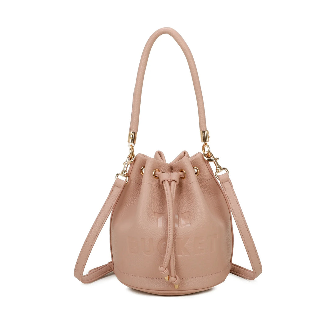 Bucket Drawstring Bag - Pink