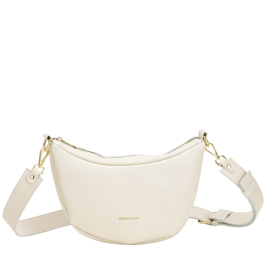 Every Other Single Strap Large Slouch Shoulder Bag - Off White 12028