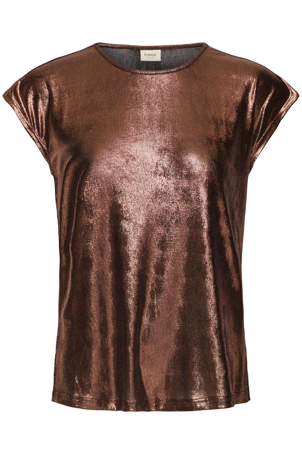 Fransa frfranny Tee - Copper Metallic