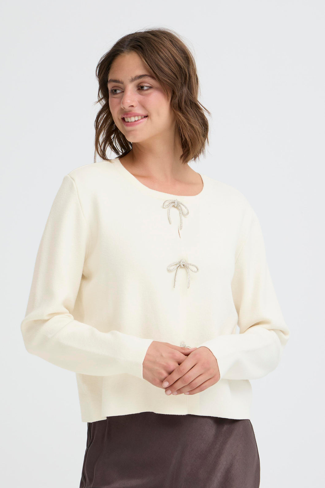Fransa Frsally Cardigan - Whisper White