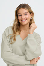Load image into Gallery viewer, Fransa Fraurora V-Neck Sweat - Desert Sage
