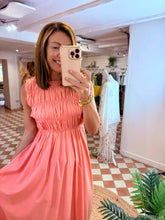 Load image into Gallery viewer, Ruched Maxi Dress - Pink

