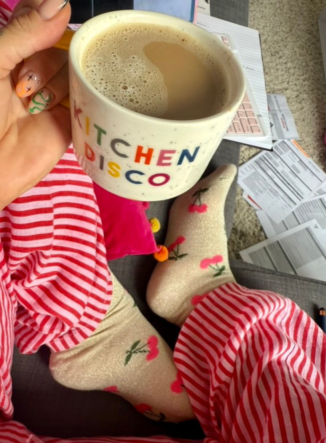 Pieces Pcsebby Socks - Cherries