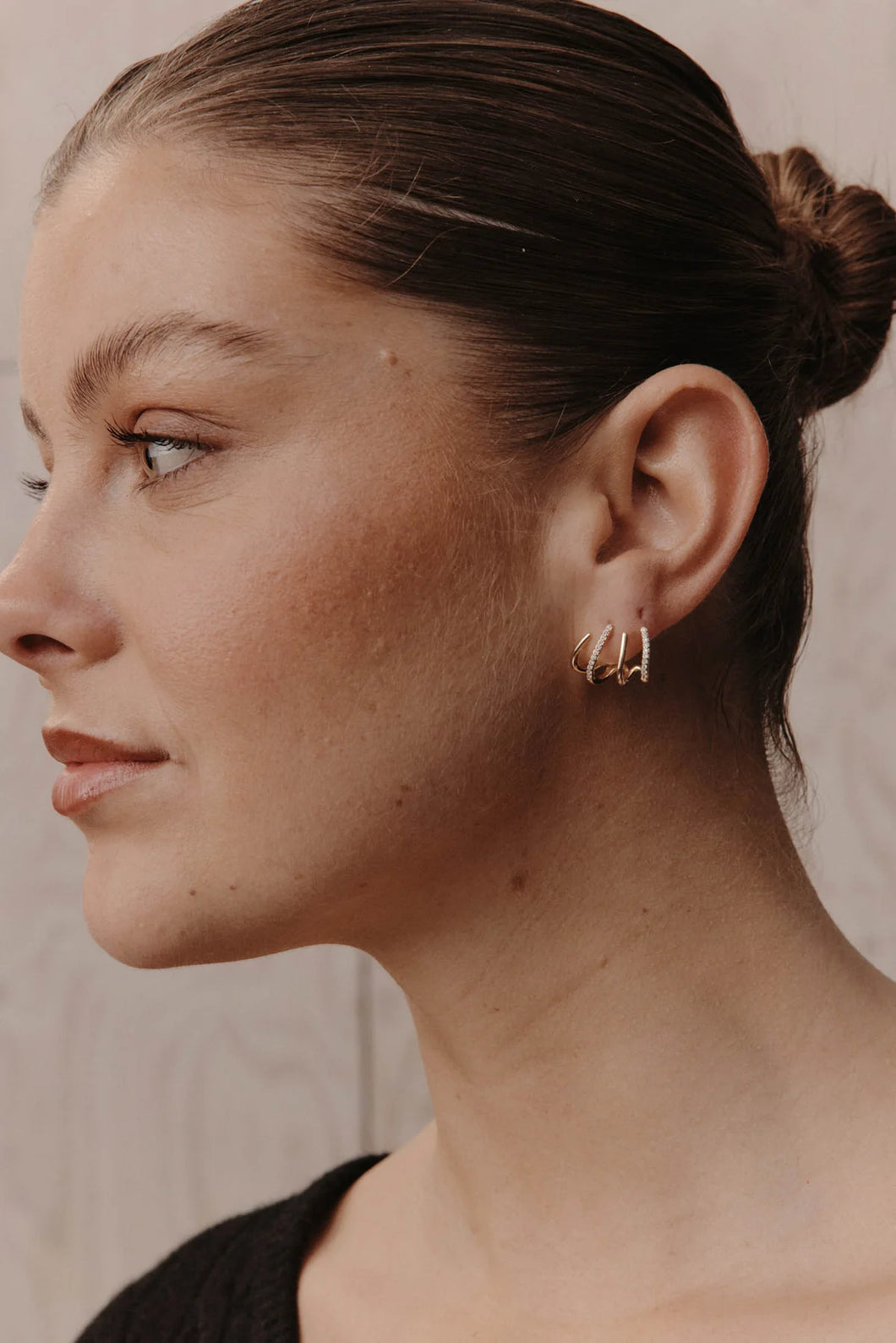 Eb & Ive Heritage Earrings - Gold Cuff