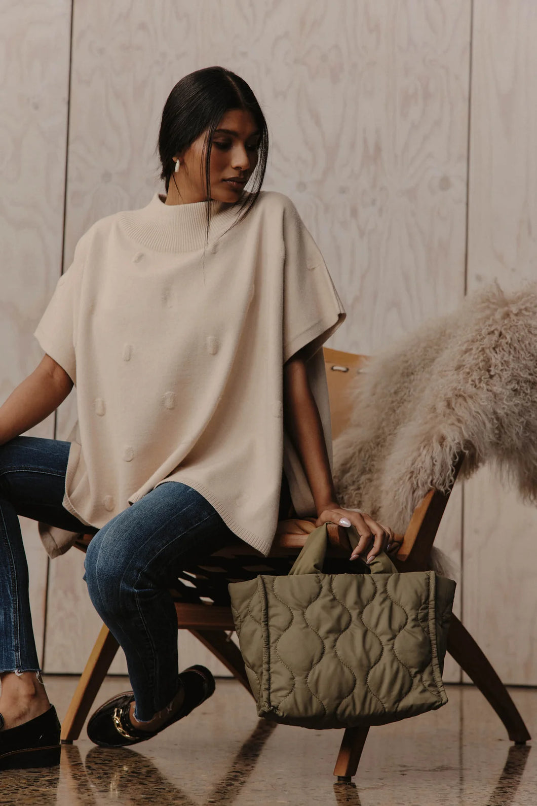 Eb & Ive Argo Tote bag - Olive
