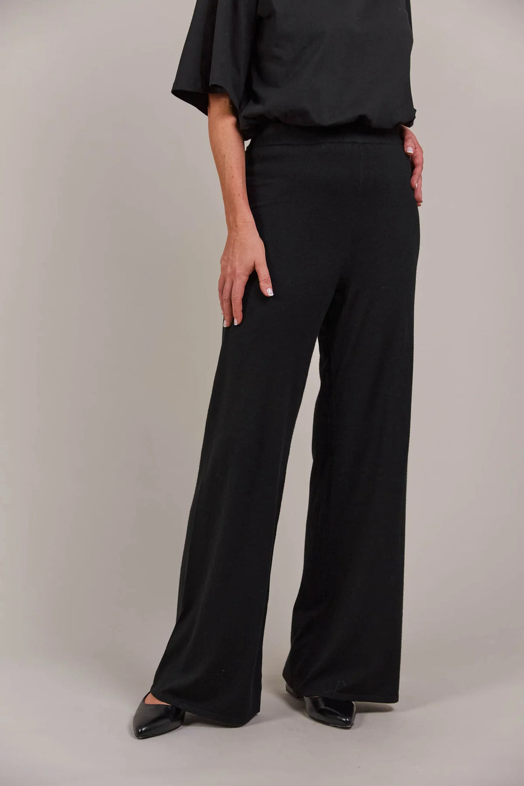 Eb & Ive Palmer Knit Trousers - Black