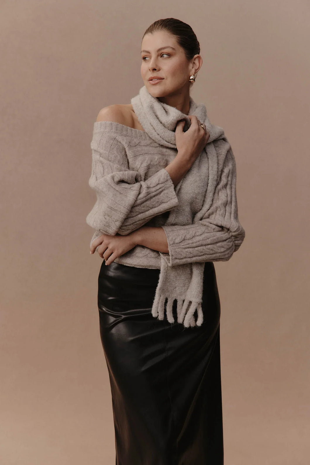 Eb & Ive Folie Scarf - Ecru