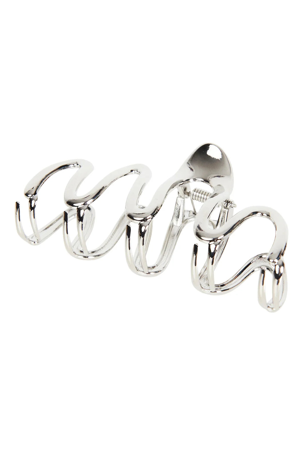 Eb & Ive Ivy Claw Hair Clip - Silver Organic