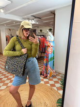 Load image into Gallery viewer, JJXX Jxfreya Ribbed Top - Green Moss
