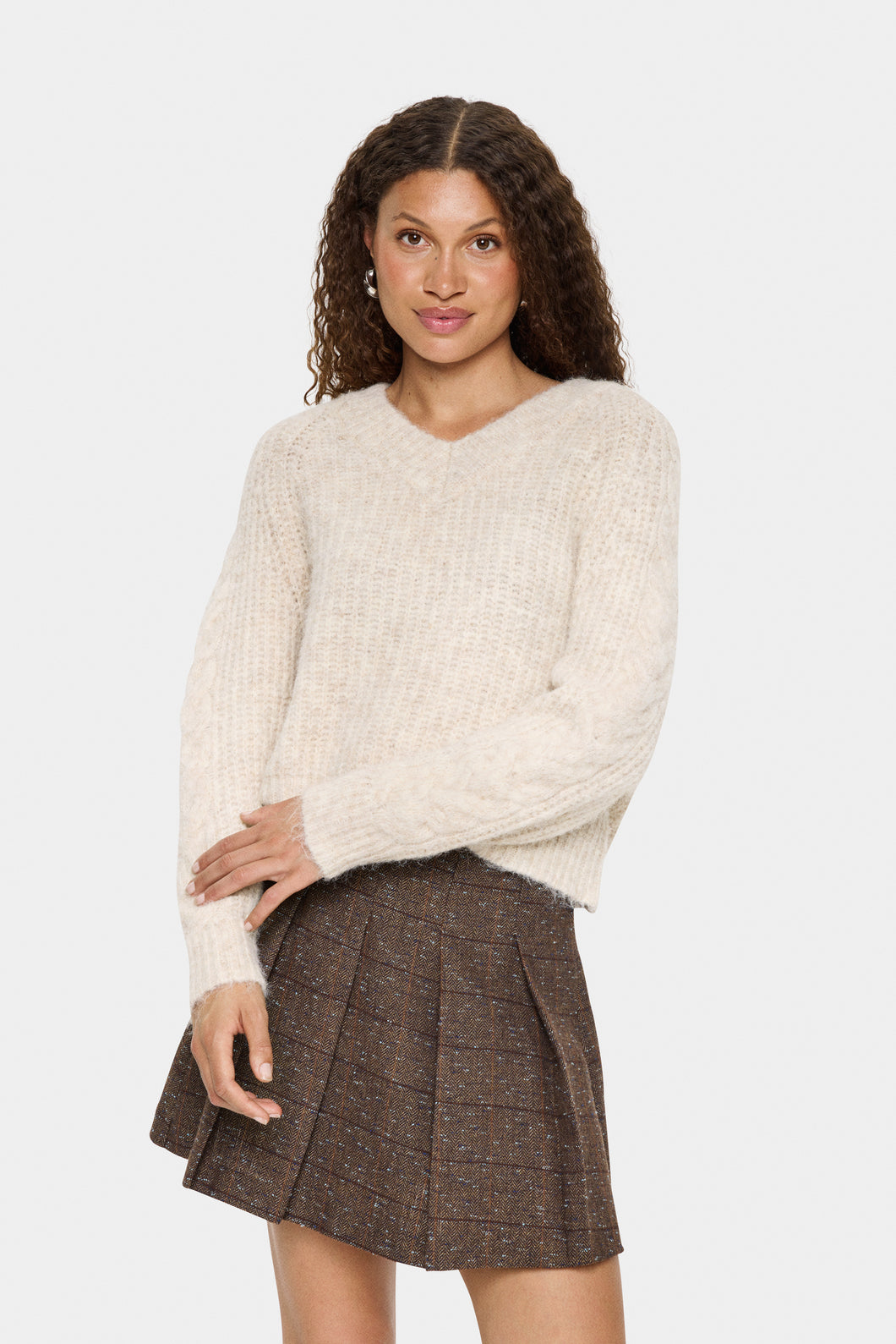 Saint Tropez MandaSZ Knit - Brown Rice Melange