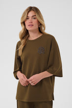 Load image into Gallery viewer, Saint  Tropez TheoSZ Sweat Tee - Dark Earth
