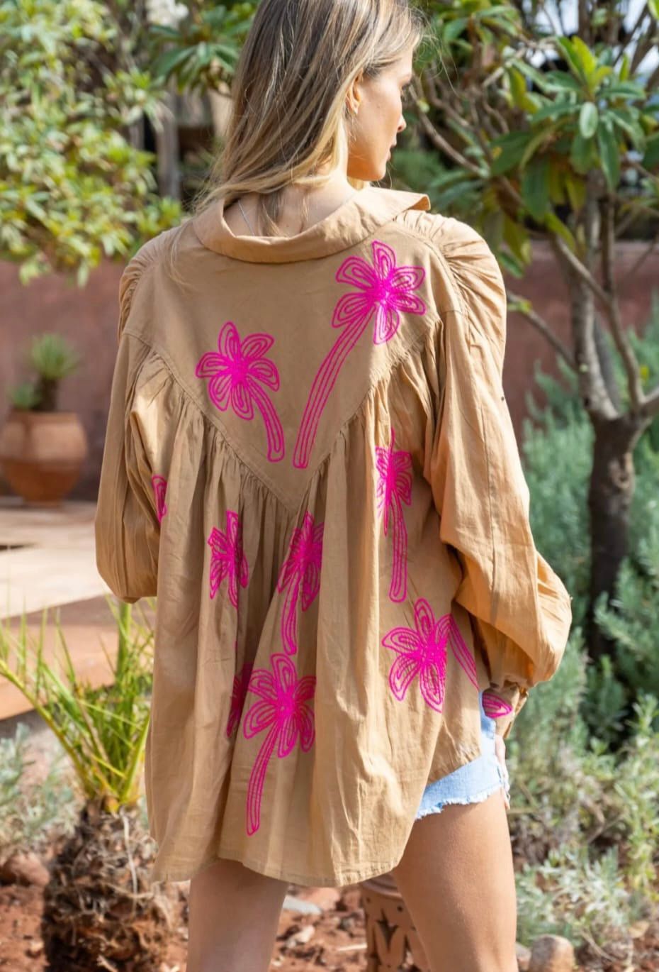 Palm Shirt - Camel