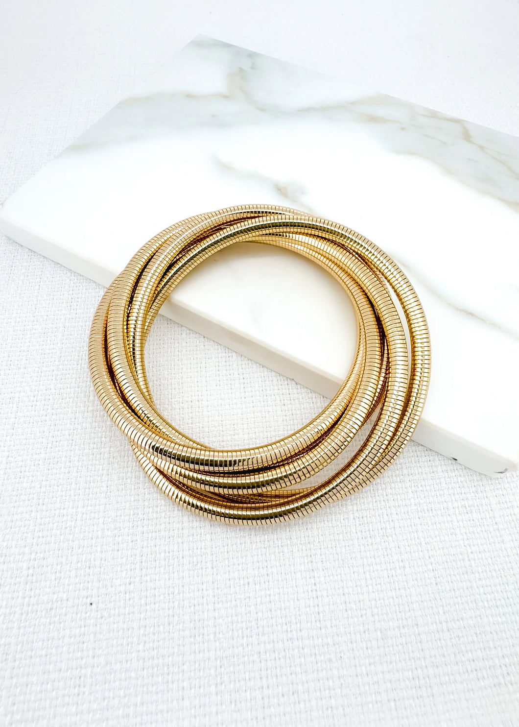 Envy Gold Wrap Stretch Bracelet - 4393