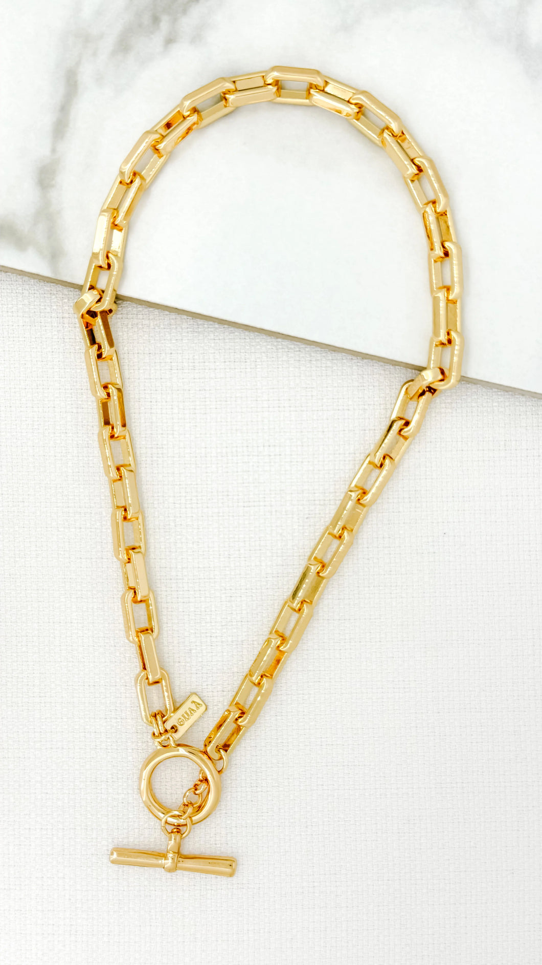 Envy Gold Link T-Bar Necklace - 4421