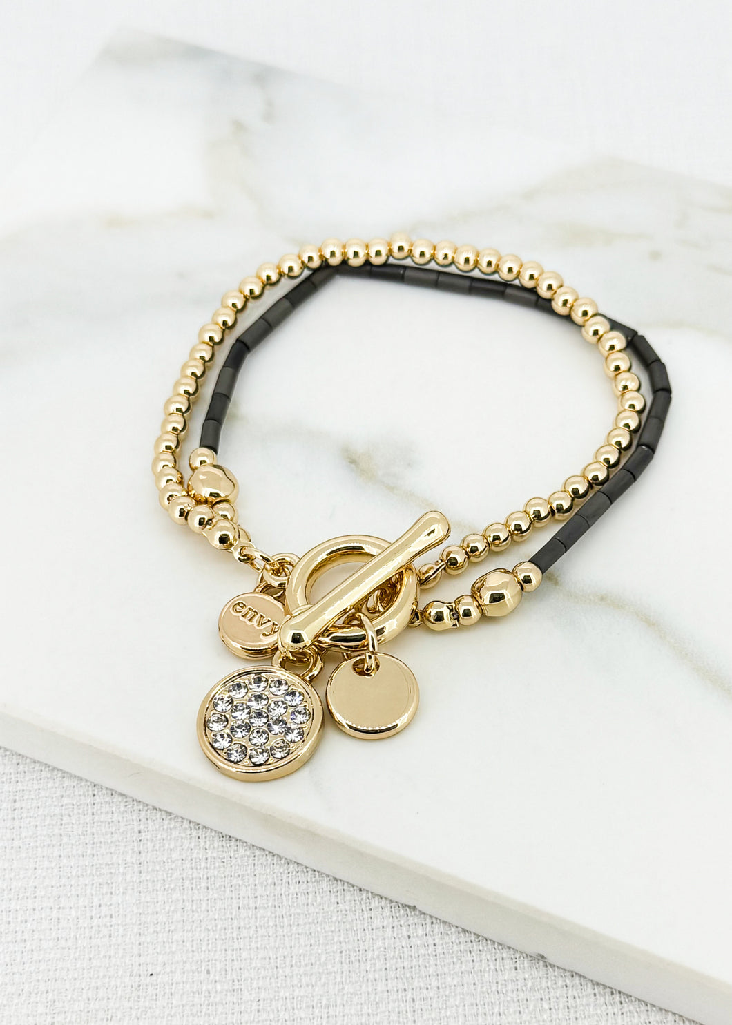 Envy Double Layer Charm Bracelet - 4585