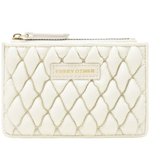 Load image into Gallery viewer, Every Other Quilted Card Holder Purse 12134 - White - Village Boutique 
