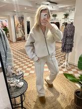 Load image into Gallery viewer, Luxe Bomber &amp; Jogger Lounge Set - Beige
