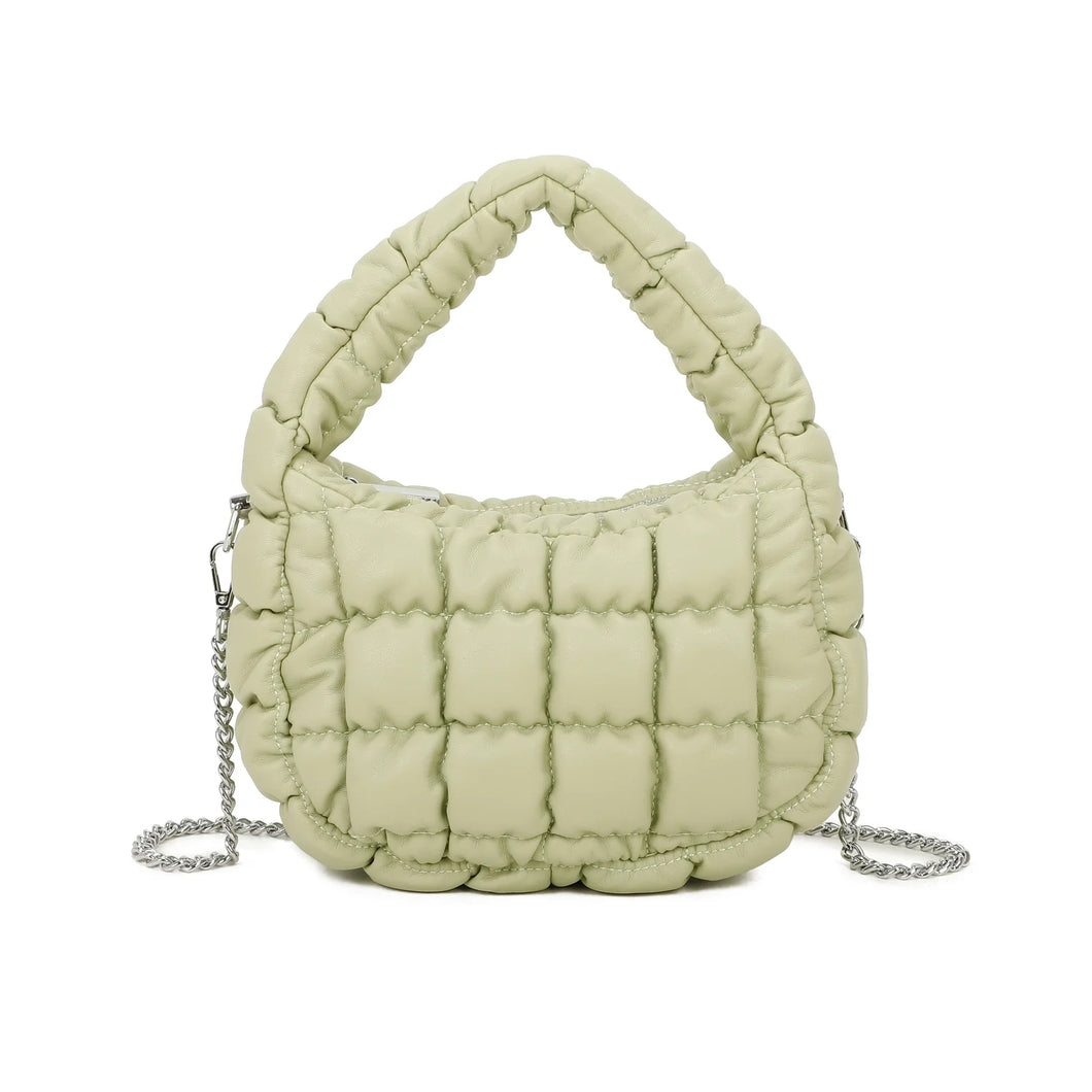 Weekend Ruche Bag - Lime