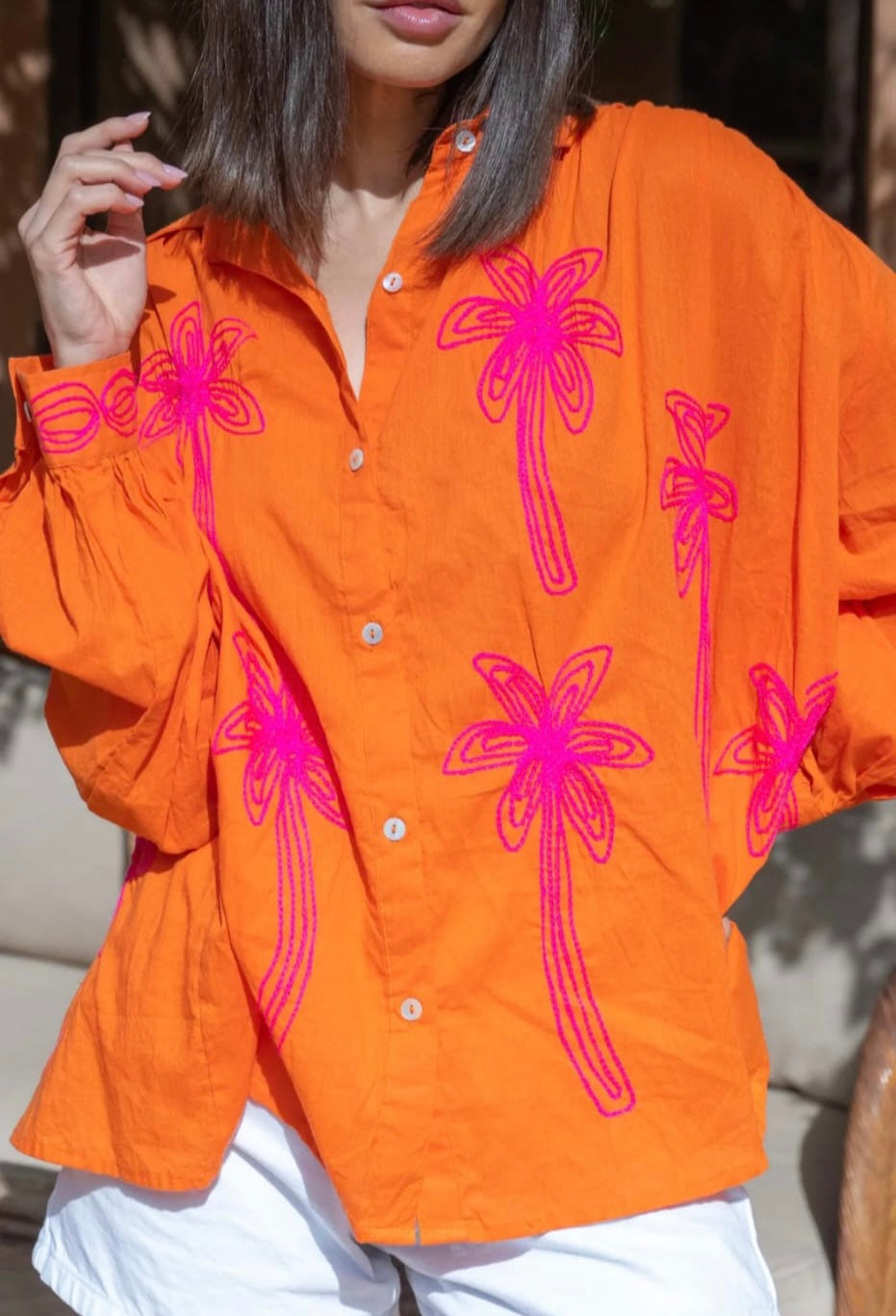 Palm Shirt - Orange
