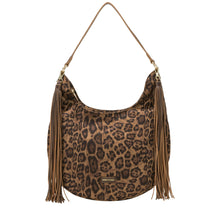 Load image into Gallery viewer, Every Other Medium Scoop Tassel Bag 12119 - Leopard
