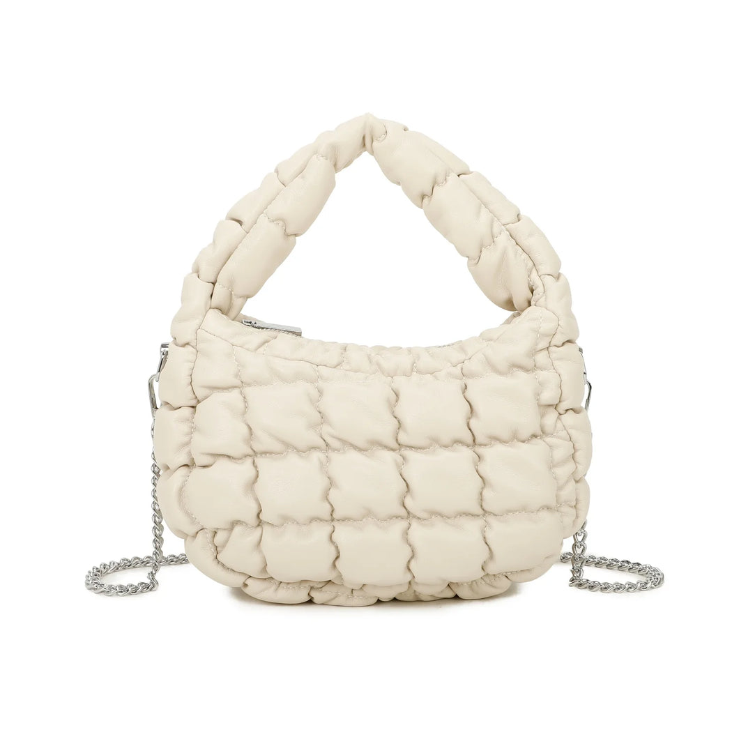 Weekend Ruche Bag - Cream