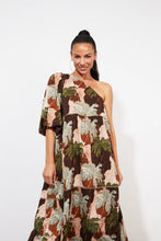 Load image into Gallery viewer, Haven Caymen One Shoulder Dress - Palms

