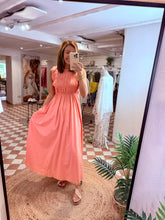 Load image into Gallery viewer, Ruched Maxi Dress - Pink
