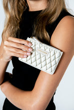 Load image into Gallery viewer, Every Other Quilted Card Holder Purse 12134 - White - Village Boutique 
