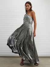 Load image into Gallery viewer, Religion Fold Dress - Silver Foil 73HFDD
