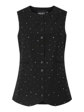 Load image into Gallery viewer, Pieces Michelle Rhinestone Waistcoat Top
