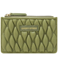 Load image into Gallery viewer, Every Other Quilted Card Holder Purse 12134 - Olive - Village Boutique 
