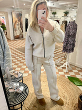 Load image into Gallery viewer, Luxe Bomber &amp; Jogger Lounge Set - Beige

