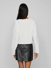 Load image into Gallery viewer, Vila Viaria Sequin Reversible Top - Snow White
