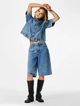 Load image into Gallery viewer, Pieces Pcsky Mid Waist Denim Shorts
