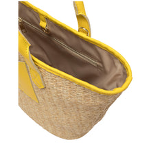 Load image into Gallery viewer, Every Other Large Woven Tote Bag - Yellow 12019

