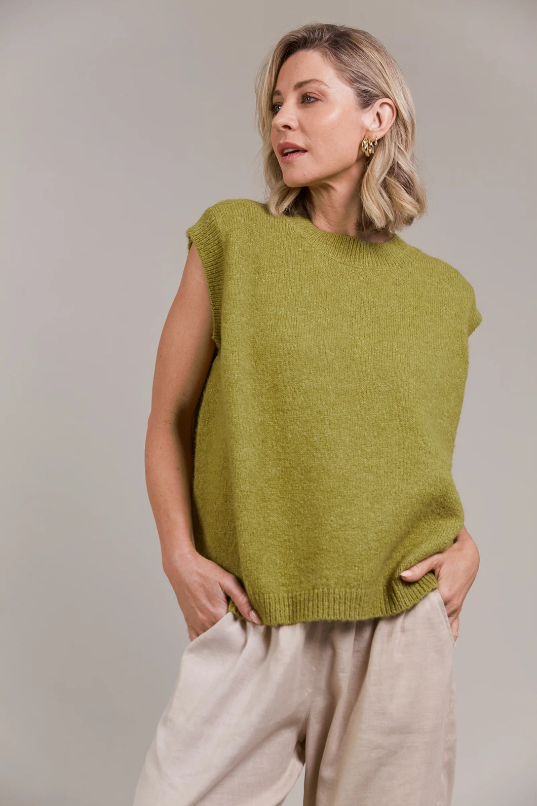 Eb & Ive Folie Knit - Chartreuse