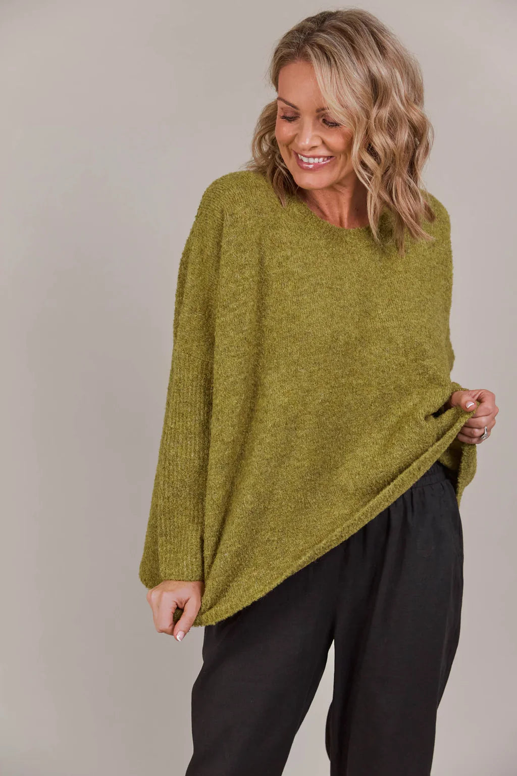 Eb & Ive Folie Relaxed Knit - Chartreuse
