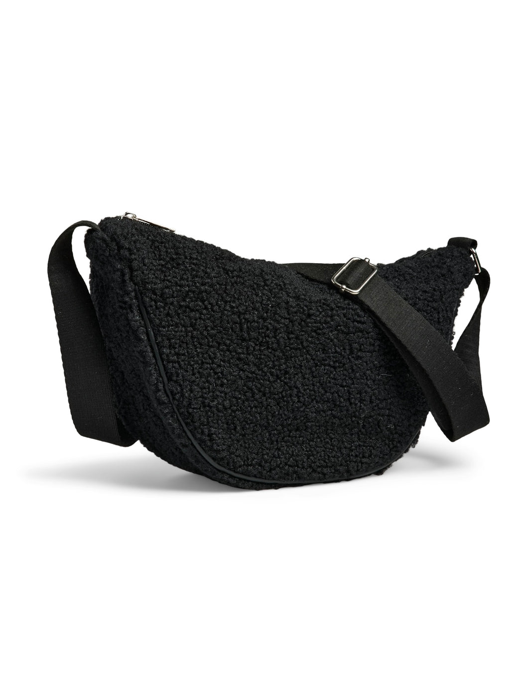 Pieces Pcamanda Teddy Crossbody Bag - Black