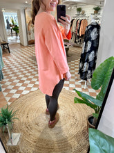 Load image into Gallery viewer, Oversize Sweat Top - Coral
